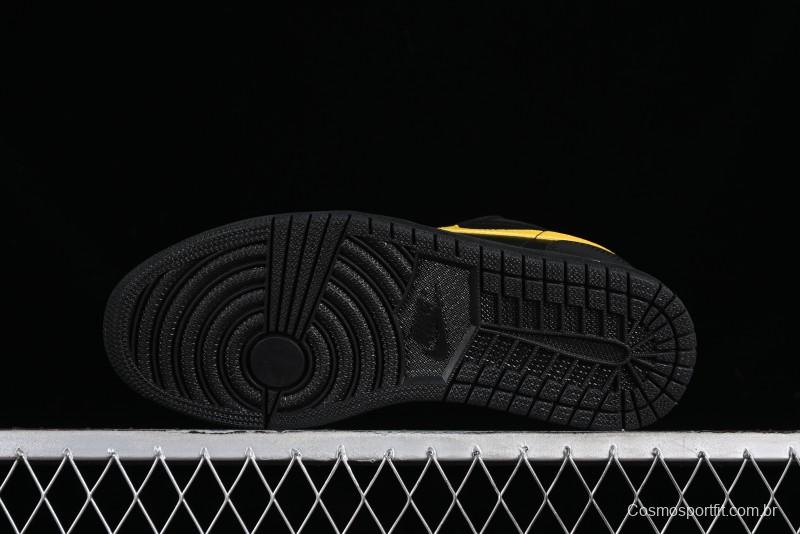 Nike Air Jordan 1 Low AJ1 Black Gold Hook Casual Sneakers - 553558-071