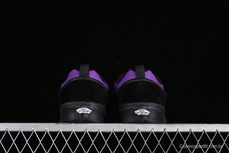 Vans Classics Knu Skool Black Purple Slip-On Shoes - VN0009QCSWE